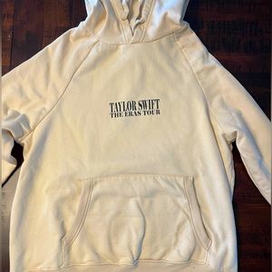 Official Taylor Swift Tour Merch- Cream Hoodie Sweatshirt. Size Small.
